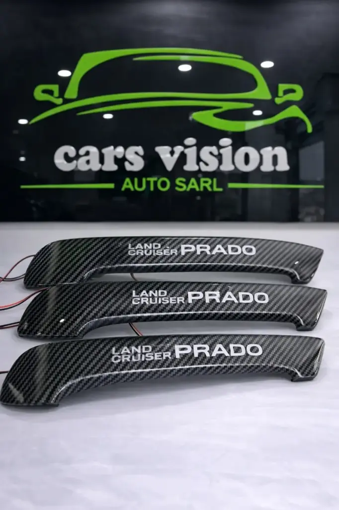 POIGNET DE PORTIERE LC PRADO LED FIBRE DE CARBONNE 