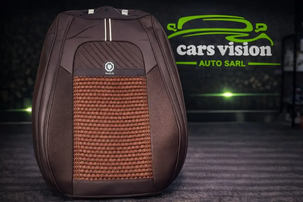 HOUSSE DE SIEGE PARIS TISSE MARRON 