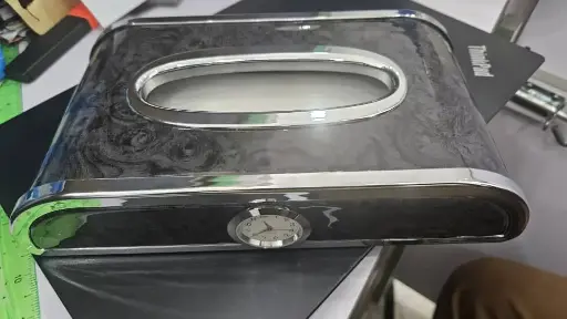 PORTE MOUCHOIR HORLOGE GRIS 